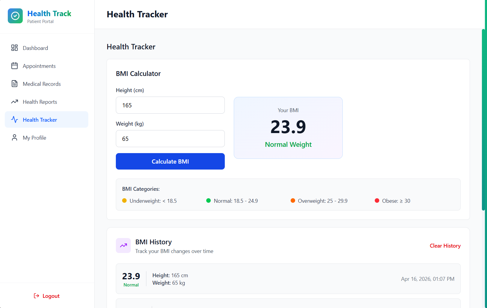 Health Tracker